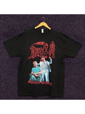 Death Spiritual Healing Album Poster Death Metal T-Shirt XL